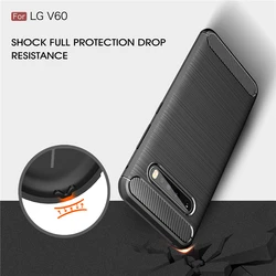 For LG V60 ThinQ 5G Case For LG V60 ThinQ 5G Anti-knock Rugged Armor Cover Silicone Phone Bumper Case For LG V60 ThinQ 5G Cover