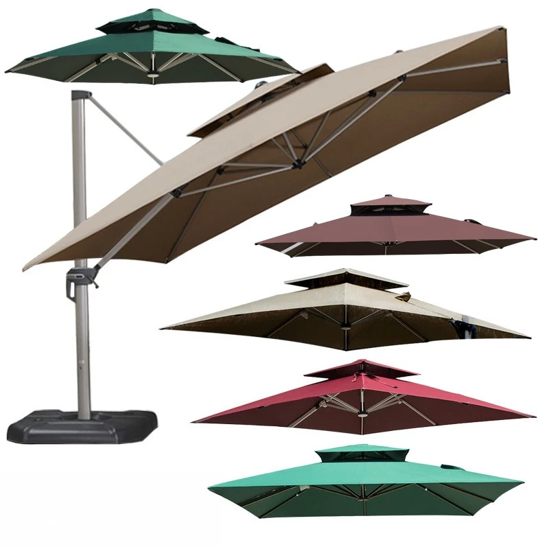 Outdoor Roman umbrella surface polyester parasol replacement sun protection and rain protection