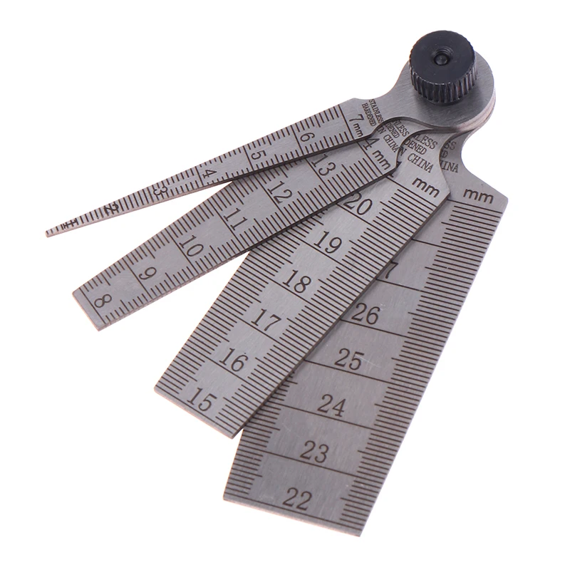 4Pcs 스테인레스 스틸 용접 테이퍼 필러 게이지 1-29mm 정밀 엔지니어링 테이퍼 필러 게이지 구멍 검사 도구 DIY