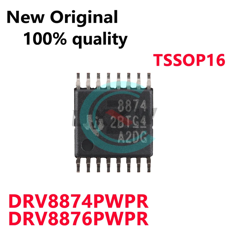 5~10/PCS New Original DRV8874PWPR DRV8874 8874 DRV8876PWPR 8876 TSSOP16 Brush DC motor drive chip 4.5V~37V In Stock