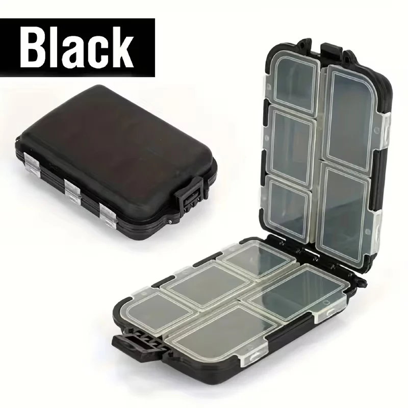 Mini Double-Sided Fishing Tackle Box—a Multifunctional, Portable, and Compartmentalized Case for Storing Lures, Hooks, Accessori