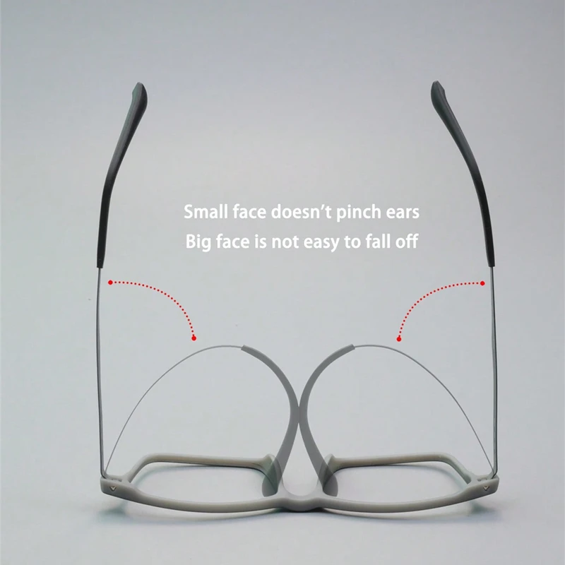 الرجعية أسود رمادي إطار مربع نظارات رجال الأعمال المطاط التيتانيوم مكافحة الضوء الأزرق نظارات للقراءة الديوبتر + 100 + 150 + 200 + 300