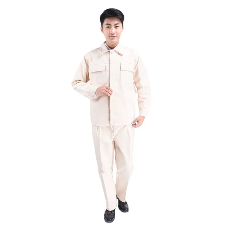 

Thickened welding men's work clothes, heat-resistant clothing, insulated cotton flame retardant labor protection clothing