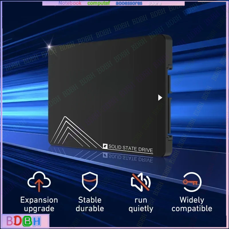 BDBH 2.5 Inch SATA3 SSD Internal Solid State Hard Drive FOR KingSpec Netac 120GB‑2TB for Laptop Desktop PC