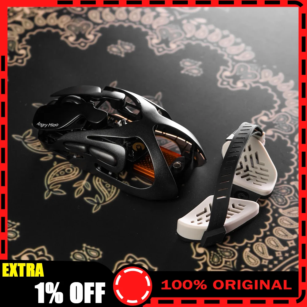 Angry Miao AM Infinity Mouse Tri Mode Draadloze Muis Paw3950 8000Hz Lichtgewicht Hollow Out Magnalium Gaming Muizen PC Accessoires