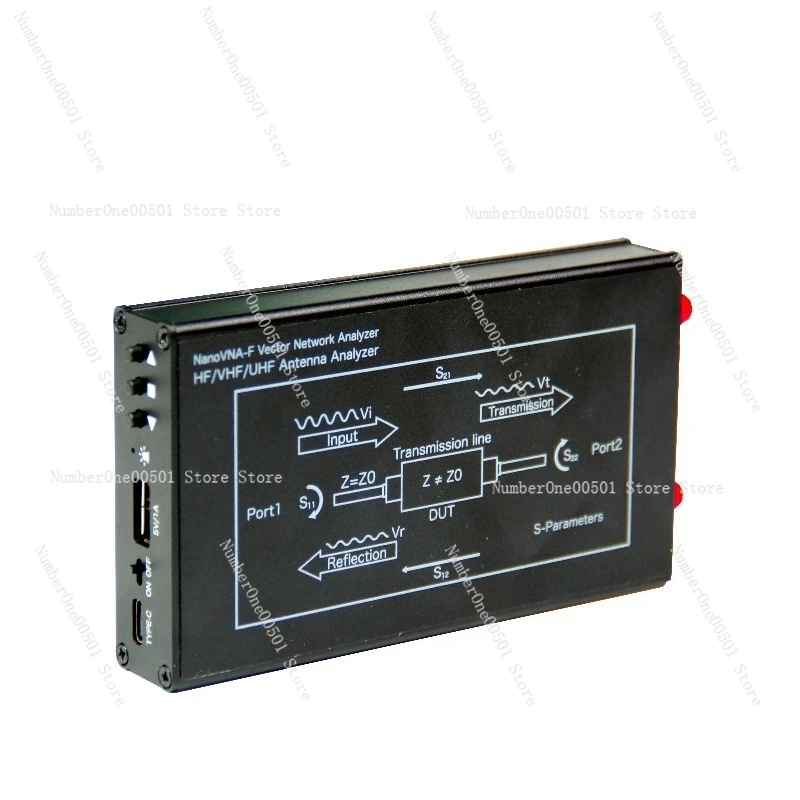 V2 F 10k-3G Vector Network Analyzer 4.3 Inch HF VHF UHF Antenna Analyzer