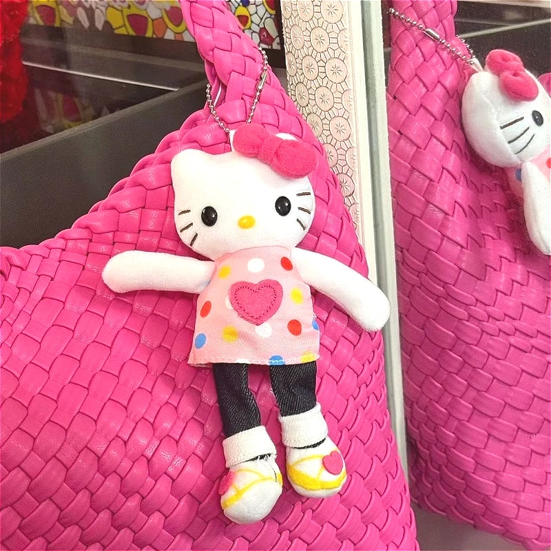 Y2k Sanrios Tas Accessoires Anime Figuur Hello Kitty Sleutelhanger Hanger Schattige Dieren Speelgoed Pop Sleutelhanger Tas Ornamenten Meisjes Geschenken