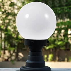 Light Bulb Lamp Shade Replacement Acrylic Light Bulb Shade Spherical Lamp Post Light Bulb 10Cm Base Round