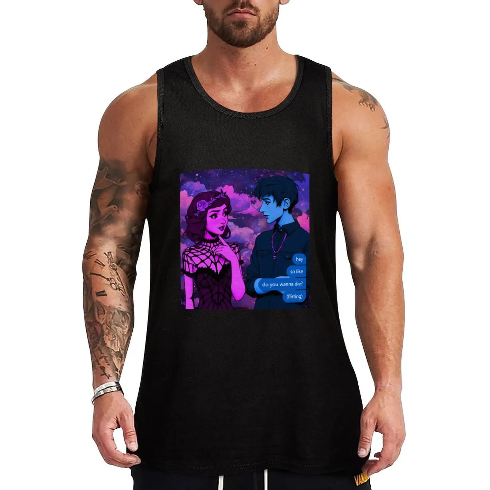 do you wanna die Tank Top Gym Ready Tank Top Sleeveless Quick Dry Athletic Top