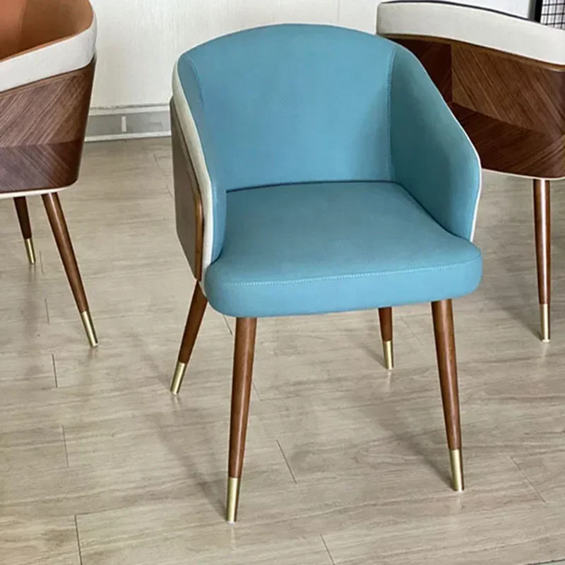 Luxury Metal Dining Chairs Nordic Mobile Desk Elegan Accent Dining Chairs Computer Portable Silla De Comedor Kitchen Furniture