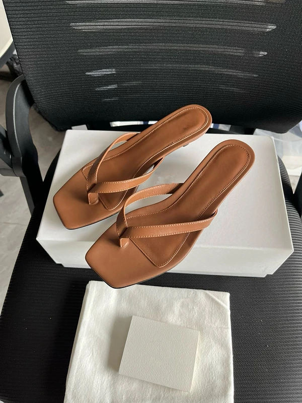 Maxdutti Nordic Minimalist Heel Slippers Sandals Shoes Women Fashionable Elegant Summer Sandals Women