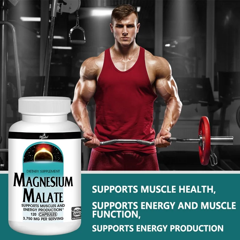 Magnesium Malate 3750 Mg Supplement Supports Muscle Function, and Energy Production