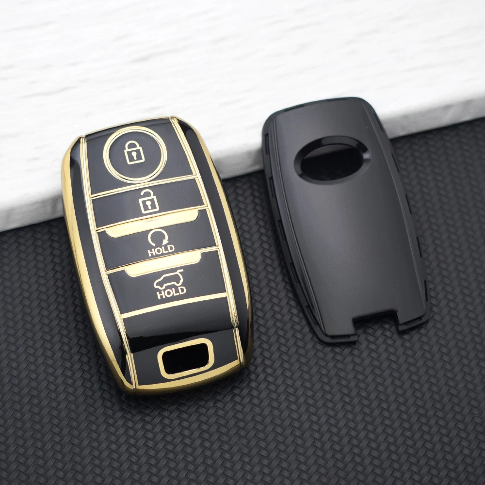 4 Buttons TPU Car Key Case Cover for KIA Sportage Cerato Optima K2 K3 K4 K5 RIO Picanto Soul Sorento Sedona Rio5 Ceed Shell Fob