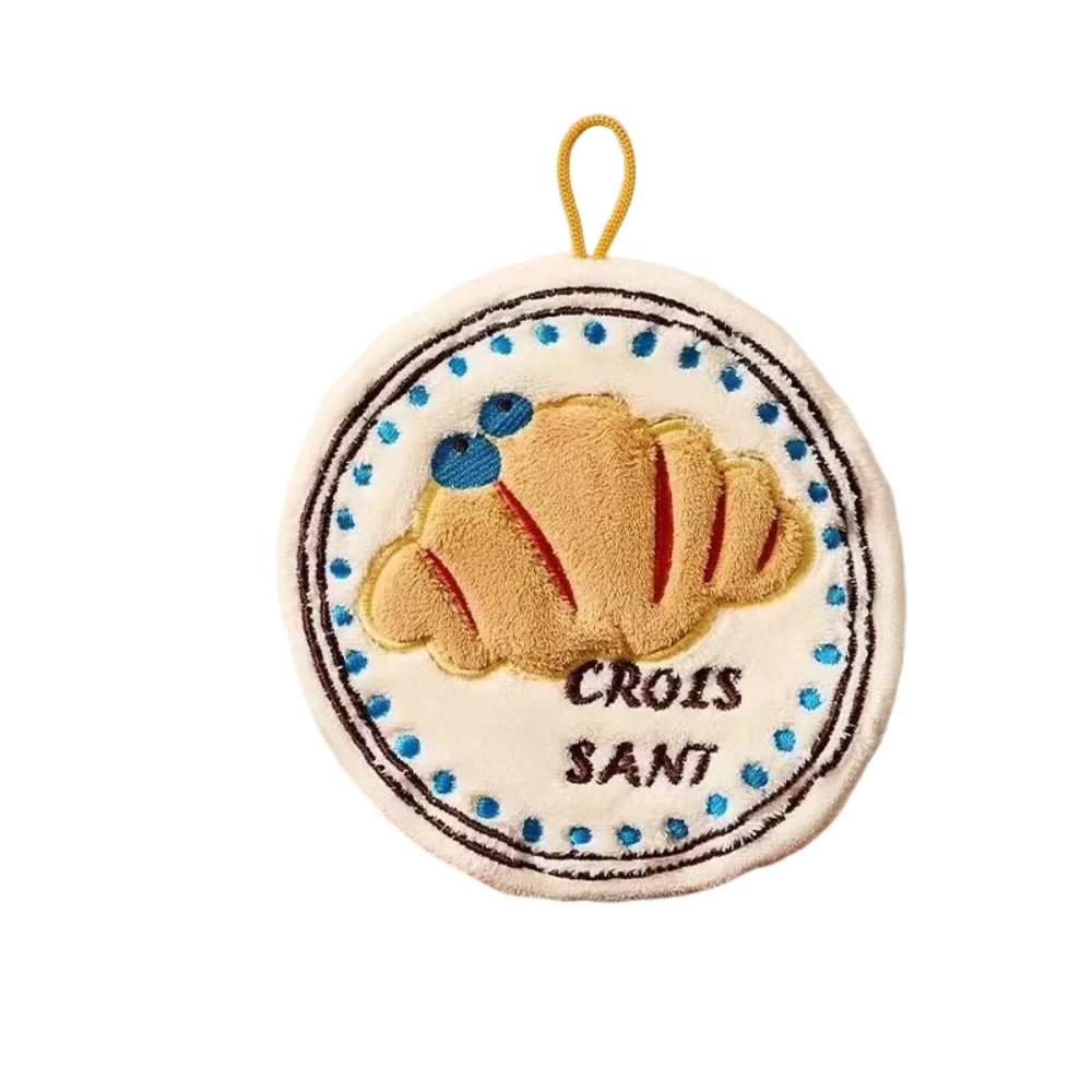 

High Quality Coral Velvet Hand Towel Thickened Hanging Kitchen Handkerchief Absorb Water Quick-dry Bathroom Kerchief