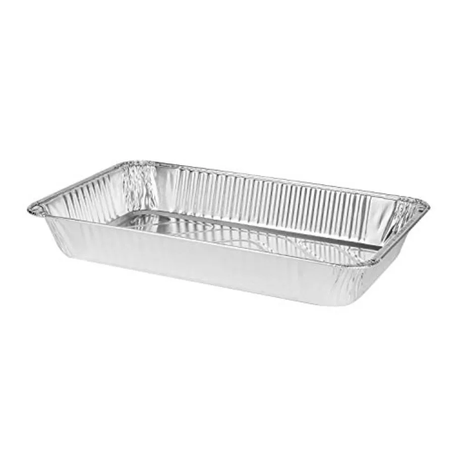 

21x13 Aluminum Pans - Heavy Duty Full Size Deep Steam Table Pans - Leak Resistant & Oven Safe - 50 Count