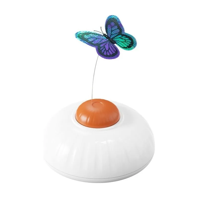 B23B Automatic Butterfly Cat Teaser ,Electric Motion Sensor For Indoor Cats Self-Play Functionality