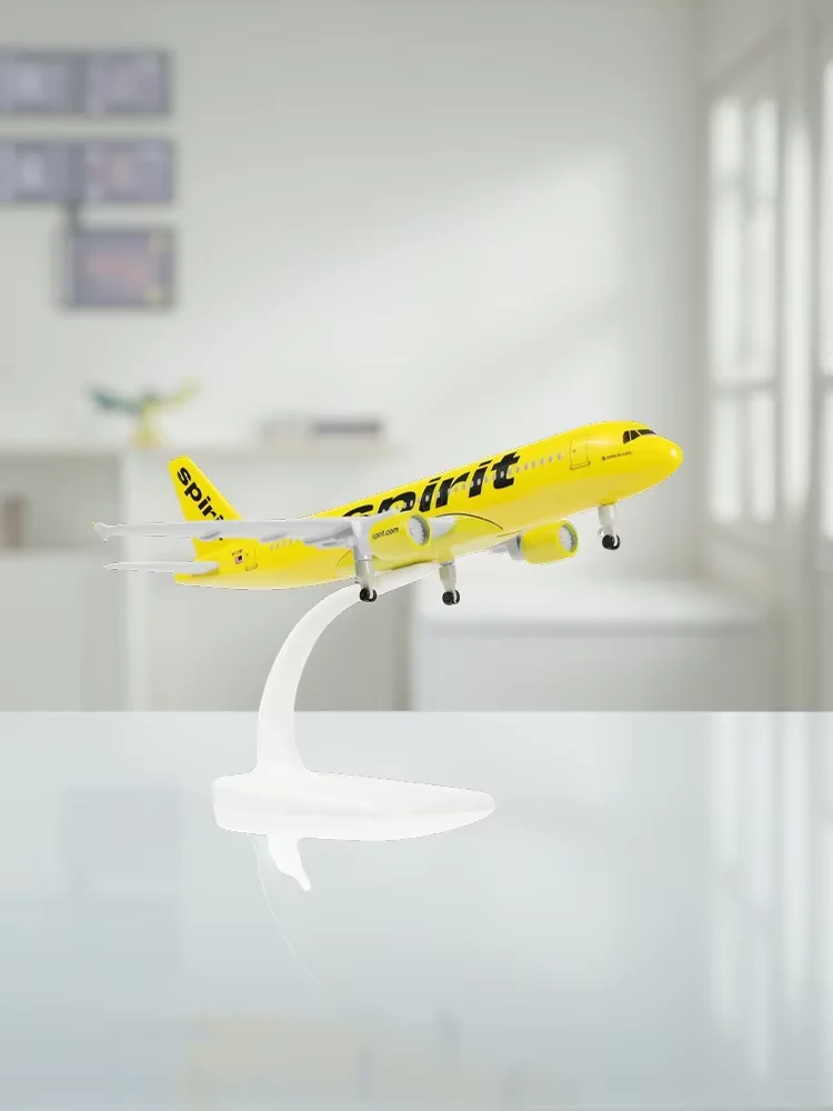 

1/300 A320 Spirit Diecast Metal Airplane Model with Stand for Aviation Enthusiasts Gift, Decoration or Ornament