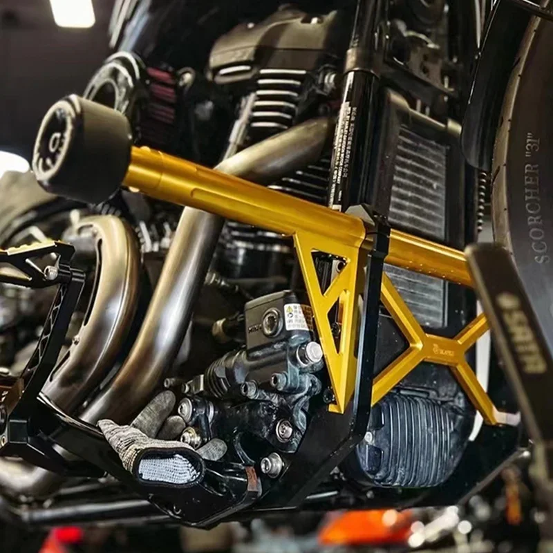 

Motorcycle Front Forged Billet Aluminium Crash Bar For 18-Later Softail Low Ride/Street Bob ClubStyle Guard Crash Bar FXLR/FXBB
