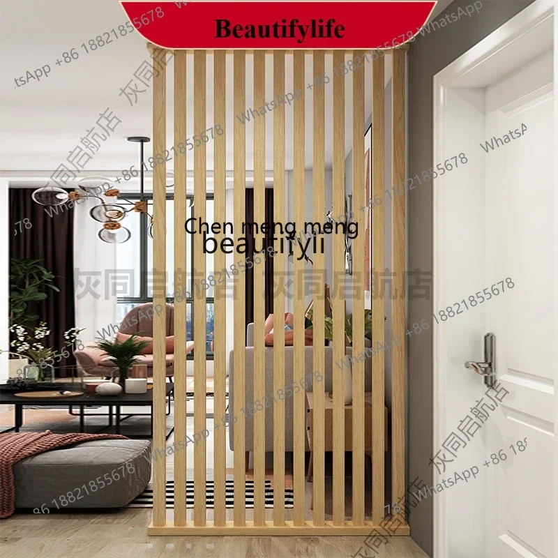 D178  All original solid wood partition screen wooden strips and columns, entrance custom columns and vertical strips are simple