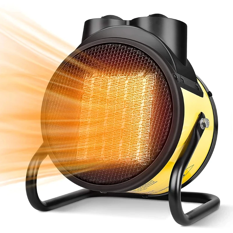 2000W Portable Electric Heater & Fan, Fast Heating Mini Space Heater for Home Office Bedroom, Energy Saving Safe Air Warmer