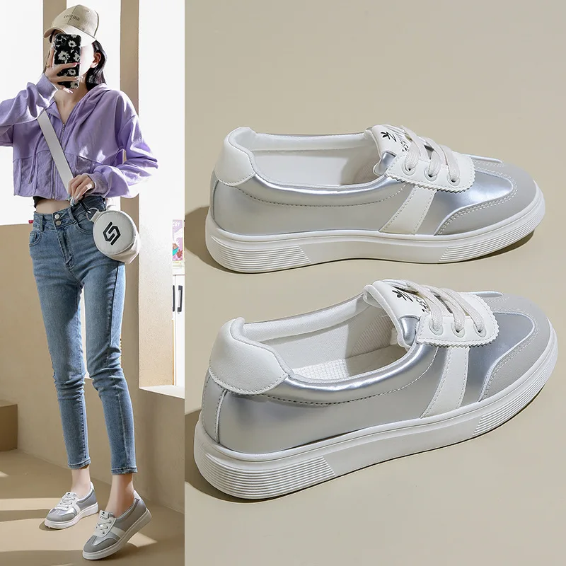 

Sports Shoes for Women Spring and Autumn New Korean Style Breathable Comfortable and Versatile Flat Thick-soled Women's Shoes