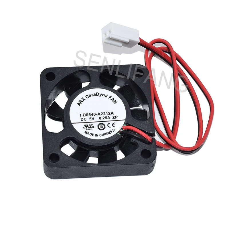 5pcs  For FD0540-A2212A 5V 0.25A 4*4cm 2-Wire Server Cooling Fan Well