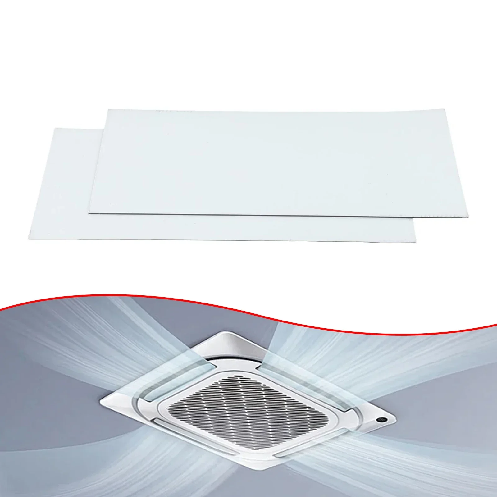 

2pcs Vent Cover for Ceiling Floor Wall Vents White Magnetic Air Vent Seals 305x140mm