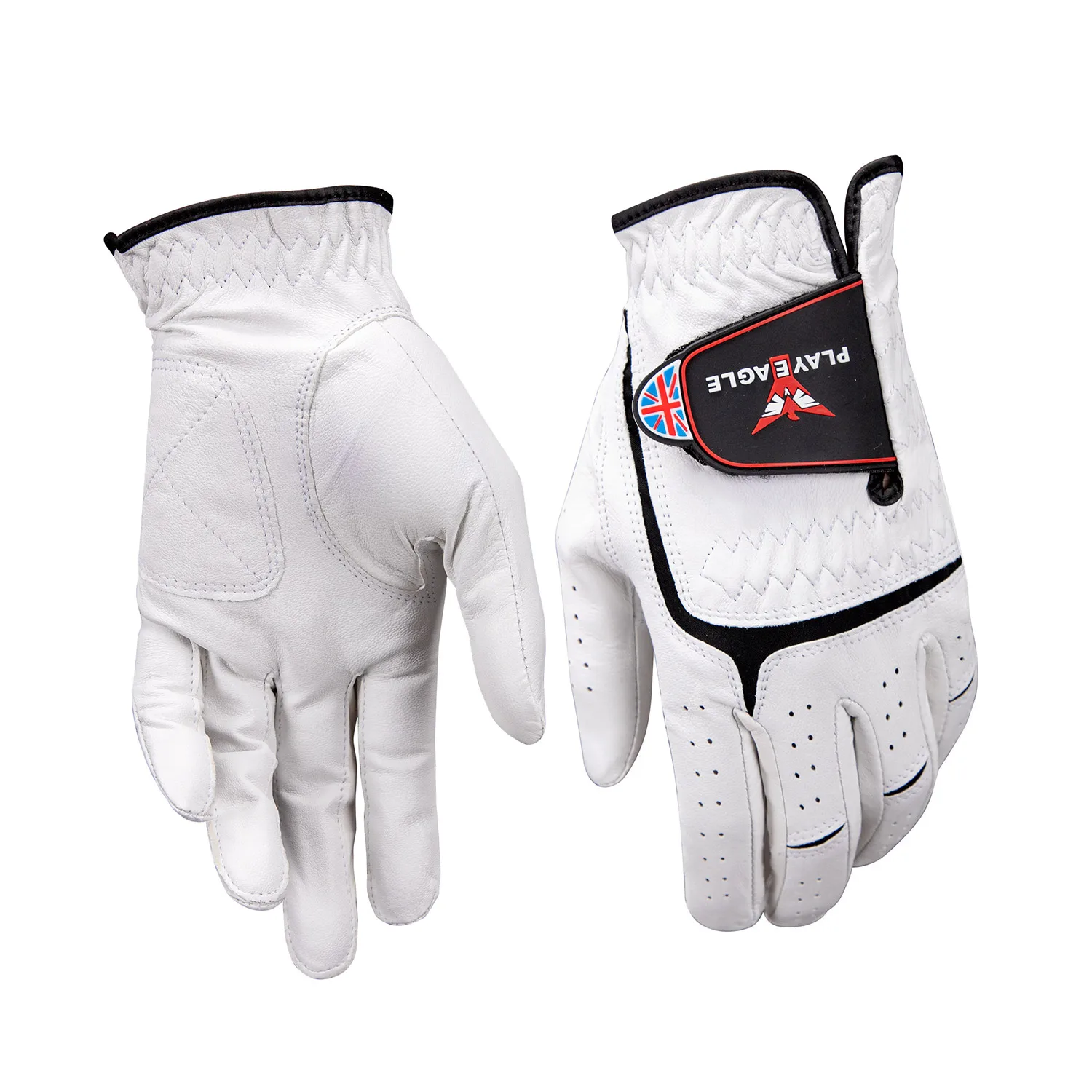 PLAYEAGLE 2023 Promotional Men\'s Golf Gloves Cabretta Sheepskin Soft Breathable Professional Golf Gloves Left Right Hand