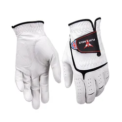 PLAYEAGLE 2023 Promotional Men's Golf Gloves Cabretta Sheepskin Soft Breathable Professional Golf Gloves Left Right Hand