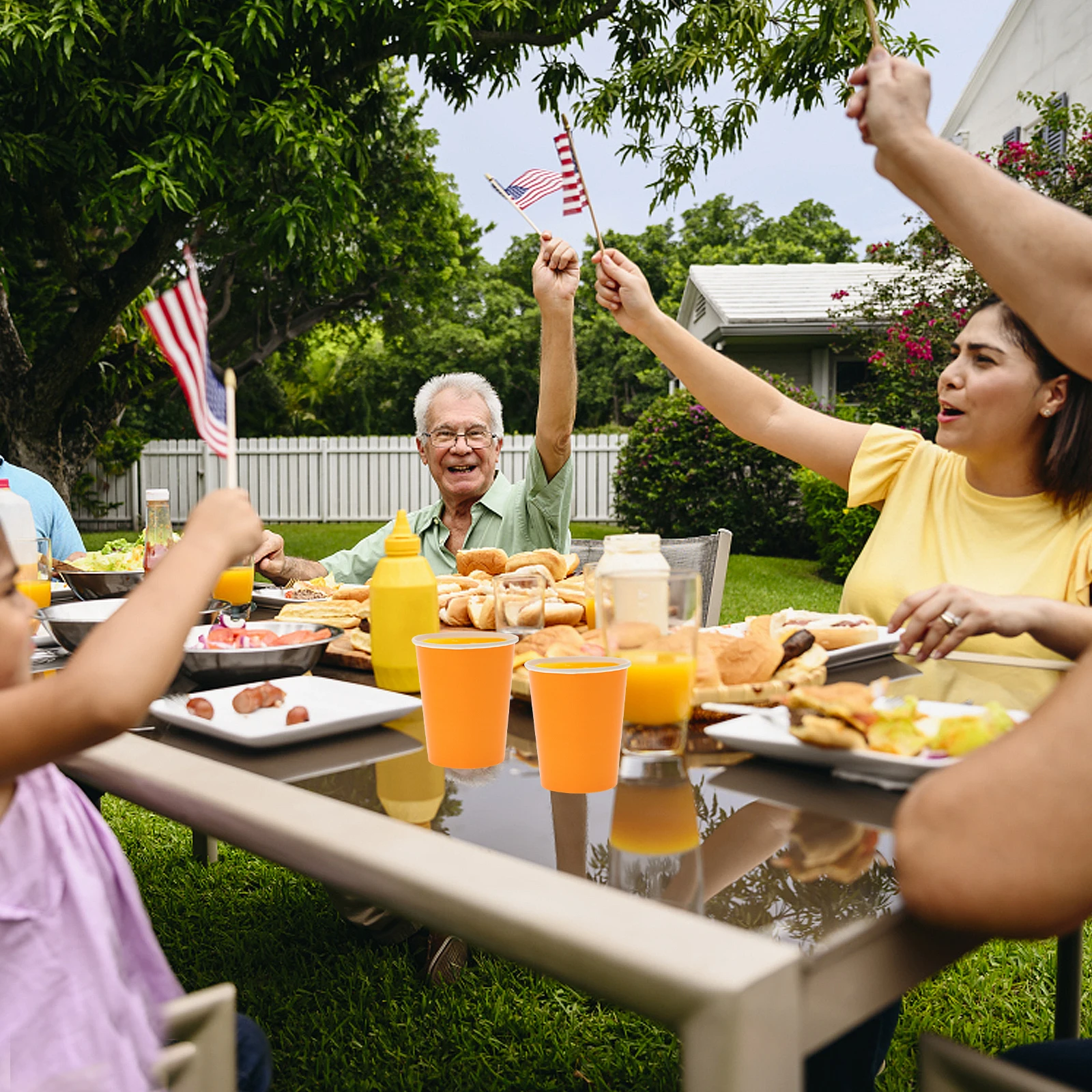 

100pcs Colorful Thick Paper Cups Kids Diy Craft Art Decoration Classroom Supplies Disposable Party Cups For Creative Games