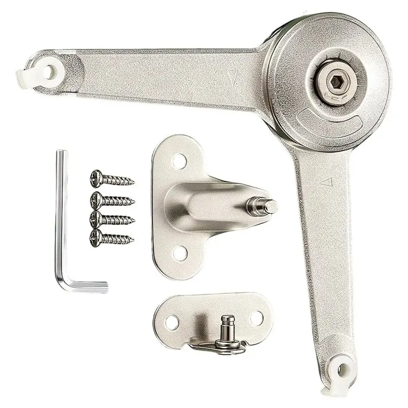 VEHO-For Cabinet Wardrobe Door Lift Flap Hinge Rod Support 2Pack Up Flip Door Adjustable Soft Close Hinges