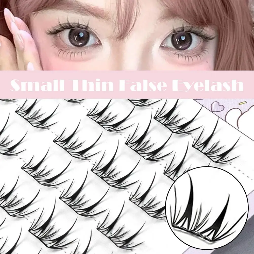 High-end Mink False Eyelash Natural Fishtail Lash 3D Russian Individual Tool Eyelash Extension Cluster Makeup Wholesale N4X5