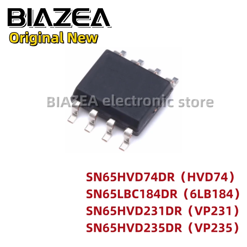 1piece SN65HVD74DR（HVD74） SN65LBC184DR（6LB184） SN65HVD231DR（VP231） SN65HVD235DR（VP235）SOP8 Chipset