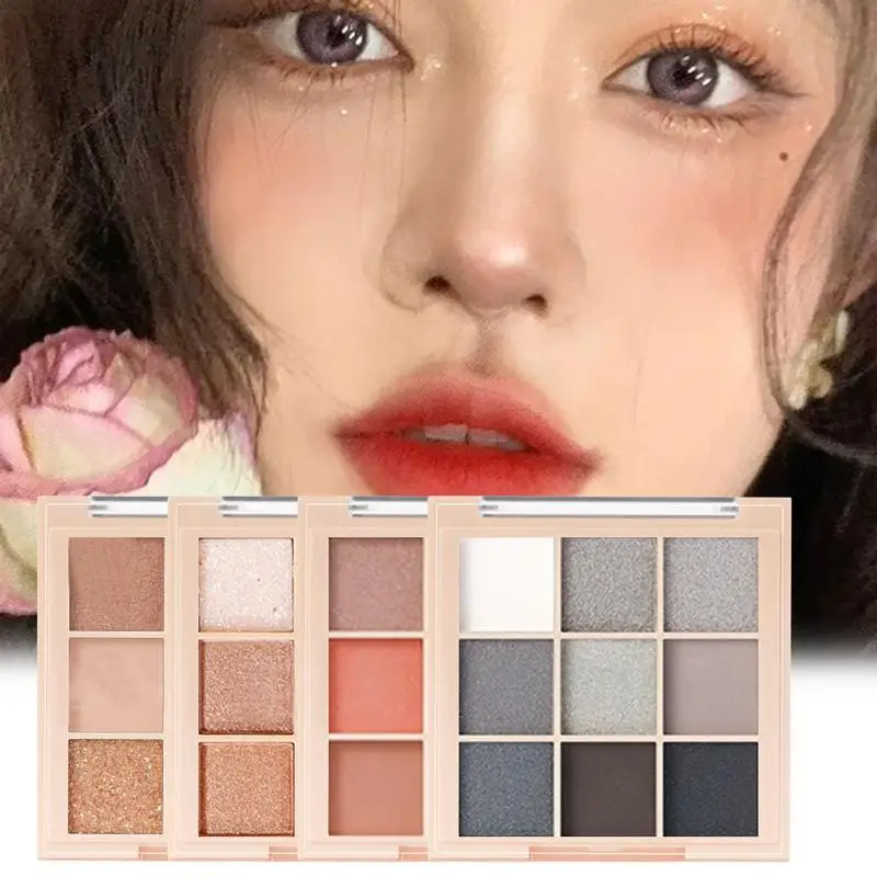 

Eyeshadow Makeup Matte 9 Color Eye Shadow Pallete Waterproof Natural Long Lasting Multicolor Nude Eye Makeup Eyeshadow For Girls