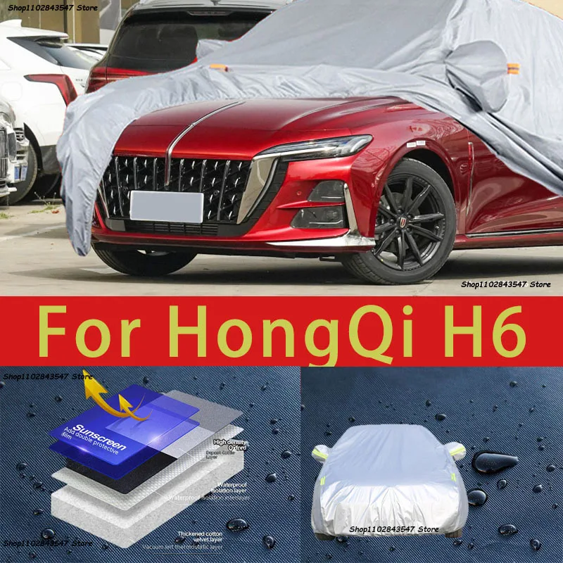 

For Hongqi H6 Car protective cover, sun protection, cooling protection, car clothing, car paint protection auto