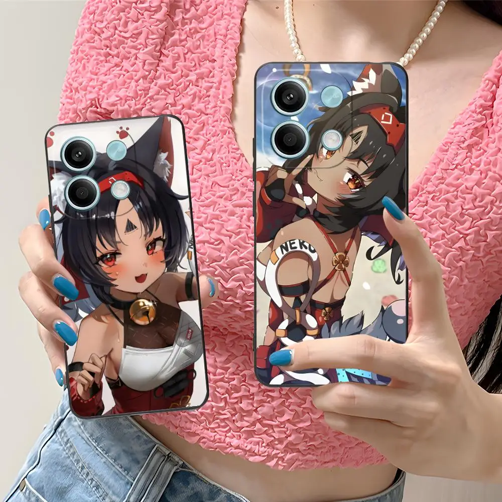 حافظة هاتف Zenless Zone Zero Nekomiya لهاتف Xiaomi Redmi Note 14 13 12 11 S Pro Plus 4G 5G غطاء طباعة ملون للهاتف الذكي الفاخر #2