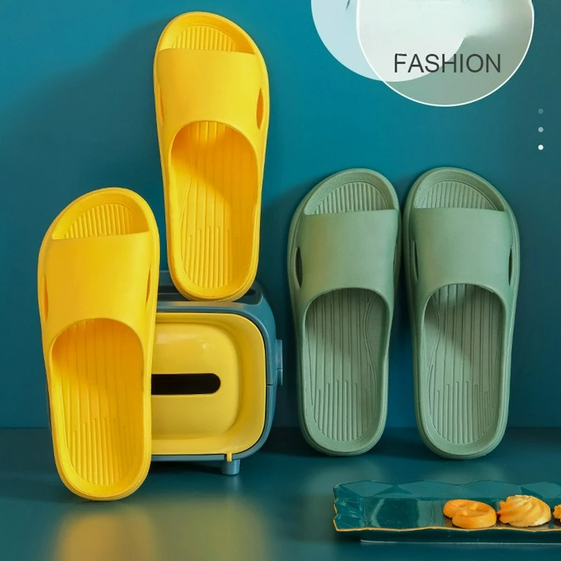 2026 New Home Shoes Cool Slippers  Women's Summer Indoor EVA Outdoor Wear Stepping on Poop Feeling Non Slip Bathroom Slippers