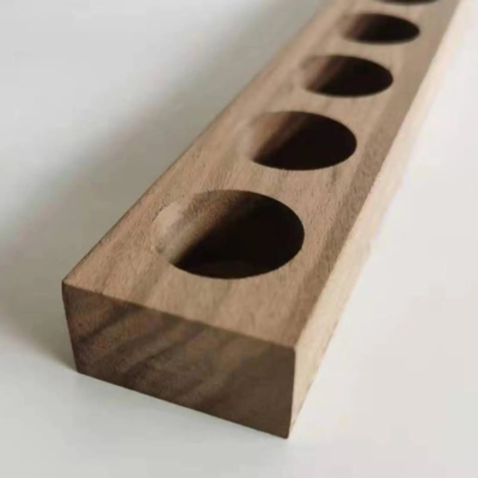 Wooden Essential Oil Display 10ml Bottle 7 Slots Organizer Holder