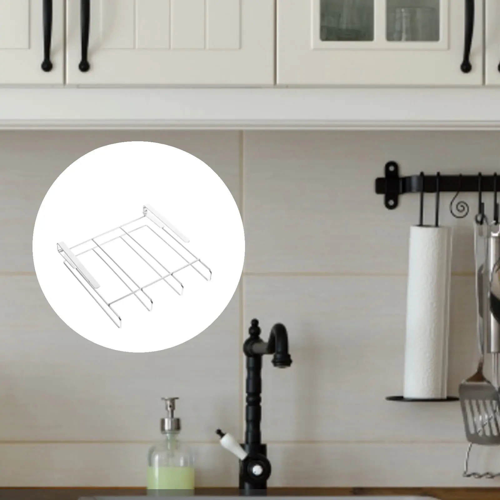 

Stainless Steel Free Punching Hanger Kitchen Cabinet Rack Organizer Cutting Board Holder Wall Mount Storage Rack for Bathroom