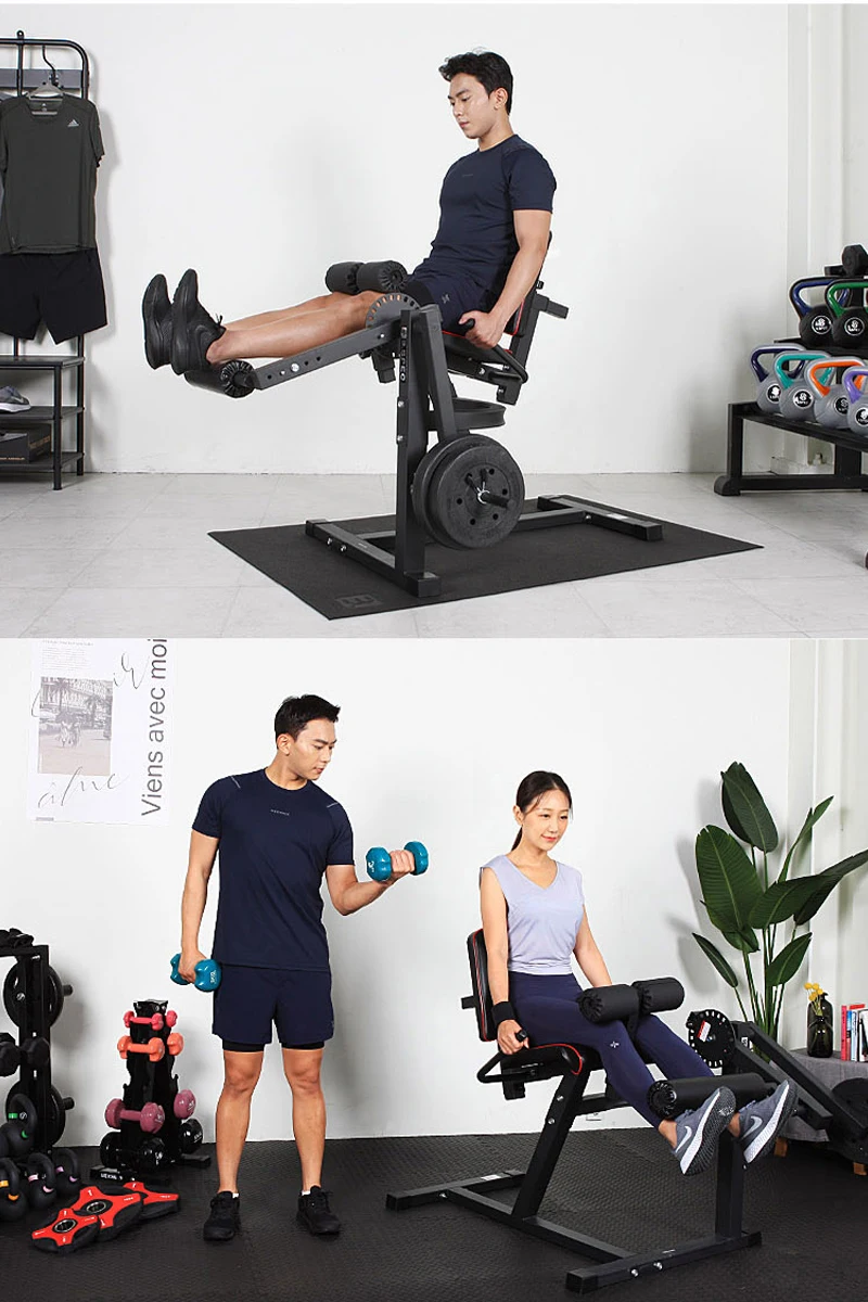 Male and female leg flexion and extension lower limb rehabilitation biceps femoris exercise fitness equipment