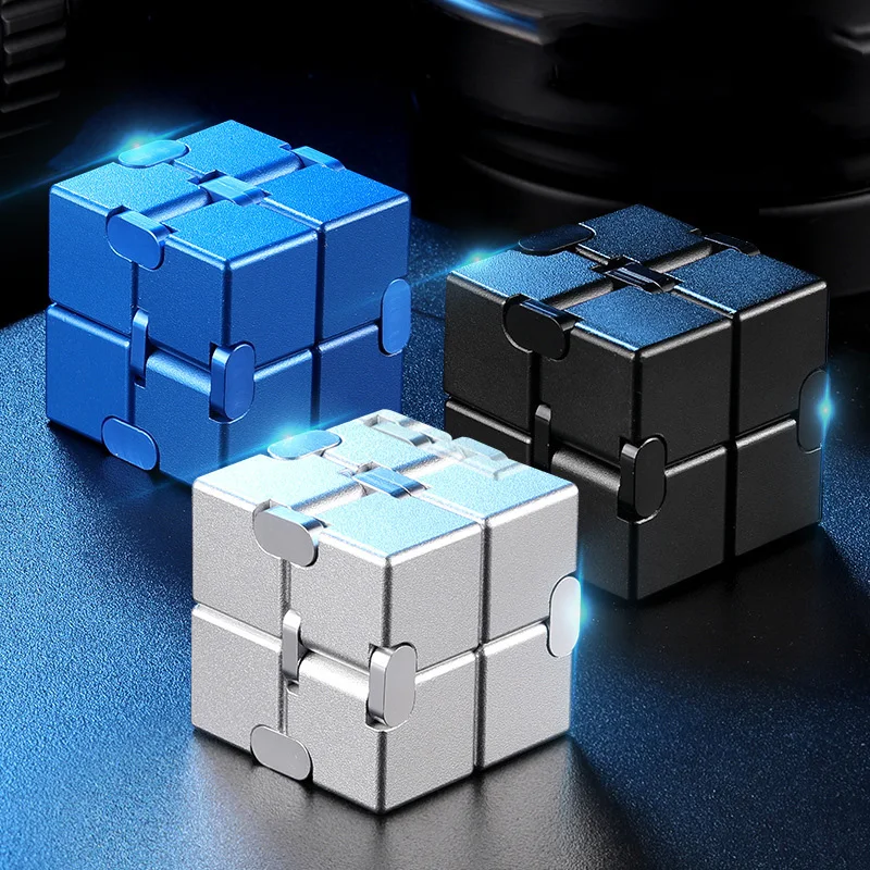 

Stress Relief Toy Premium Metal EDC Infinity Cube Decompression Relax Adults Anti-stress Office Cubic Reliever Autism