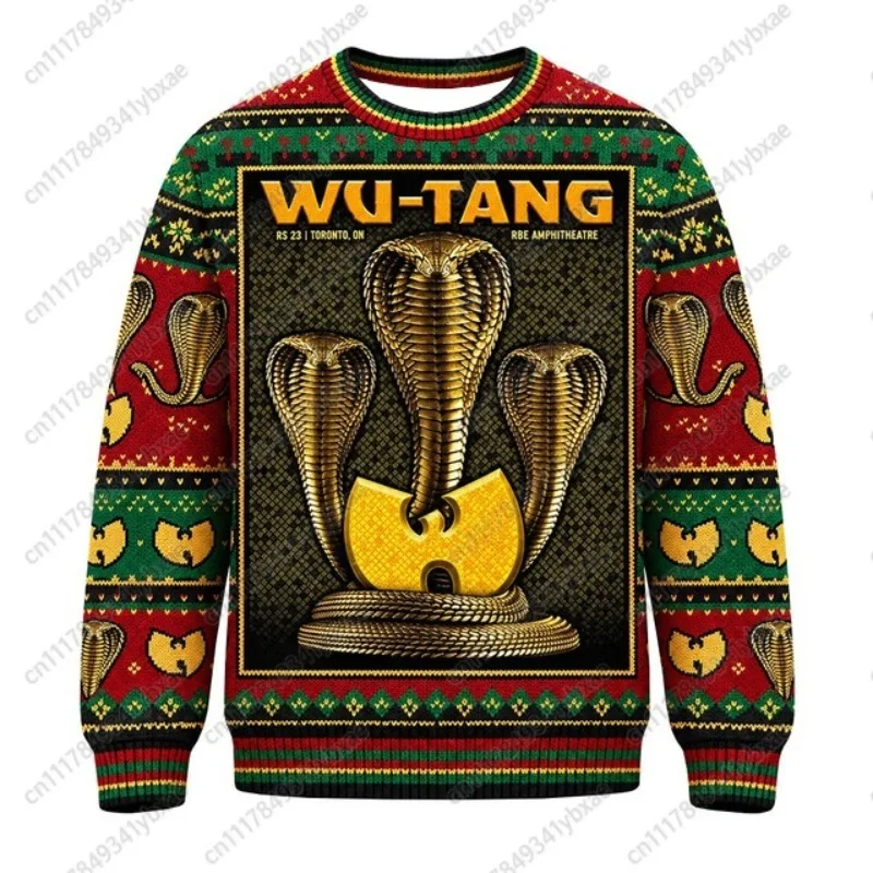 Wu Tang Clan Forever The Final Chamber Ugly Rock Christmas Top Men's and Women's Pullover Christmas Round Neck Family Gift