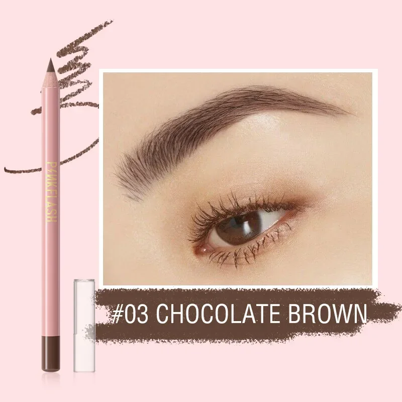 4 Color Brown Eyebrow Pencil Waterproof Sweat-proof Long Lasting Easy To Wear Natural Wood  Eyebrow Pen Makeup Eyebrow Cosmetics