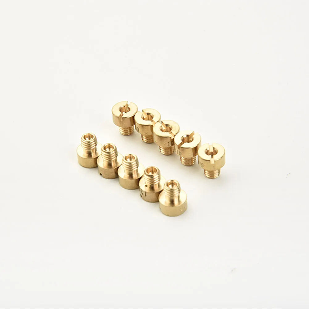 

Improve Engine Efficiency! 10pcs Main Jets Set for Mikuni VM22 VM24 VM26 Carburetors Fits 125cc to 250cc Bikes