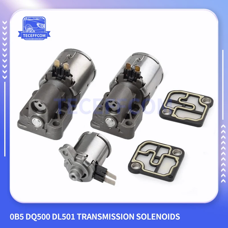 0B5 DQ500 DL501 Transmission Solenoids & Gasket For for Audi A4 A5 Q5 A6 A7 S-Tronic N440 N436 N471 N472 7-Speed 0B5398048D