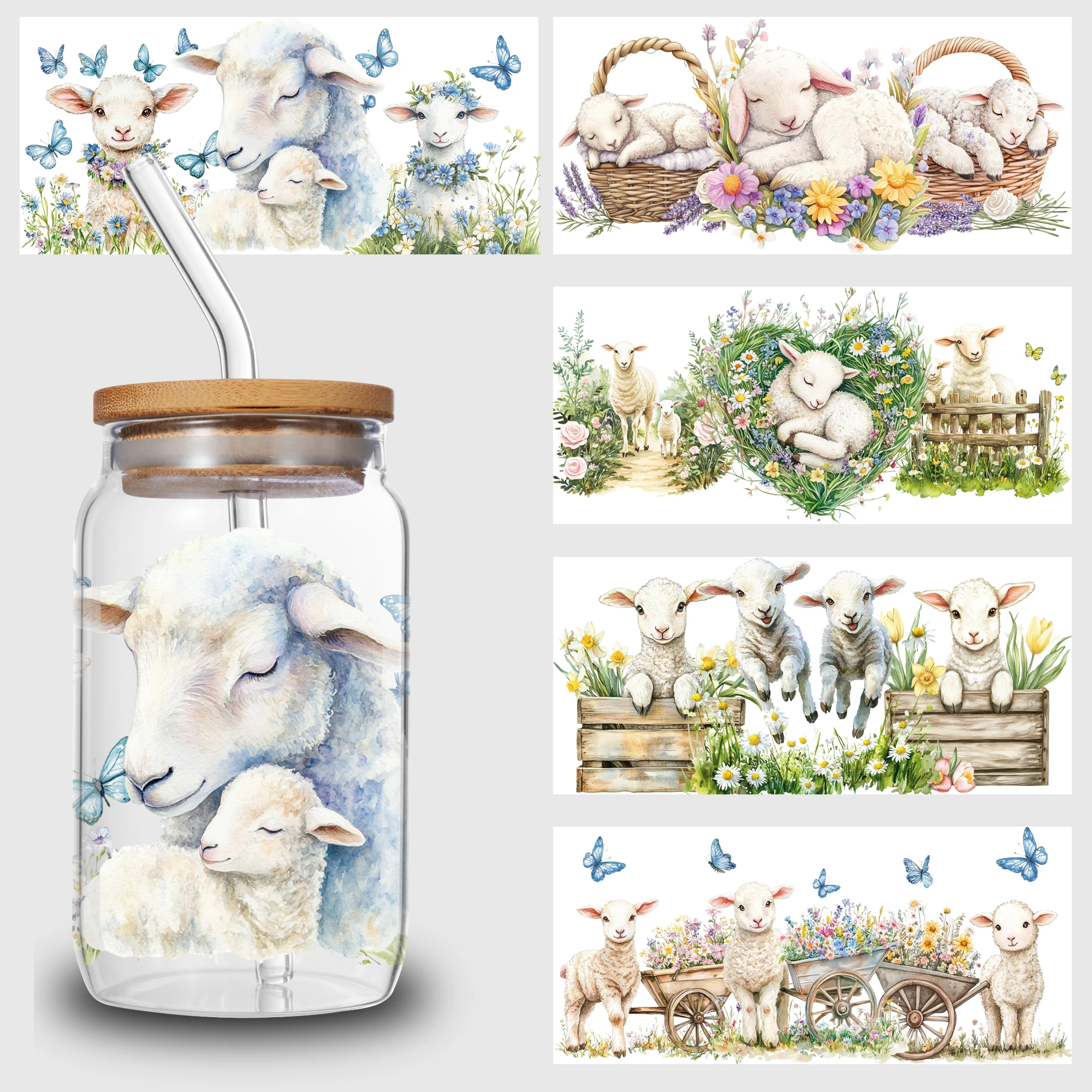 5 Sheep Dtf Cup Sti… - image