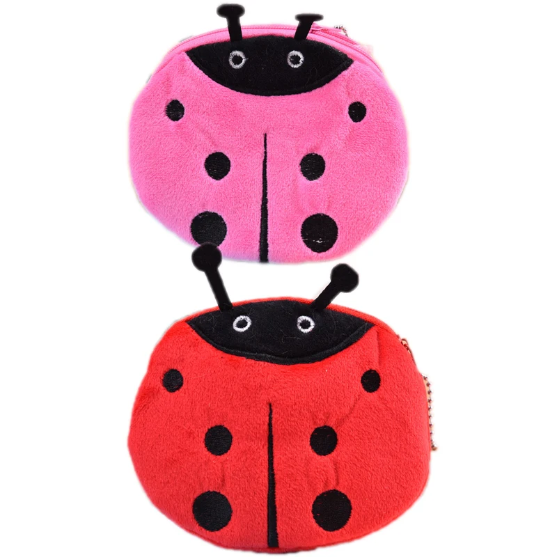 Kids Animal Coin Purse Change Wallet Purse Data Line Pouch Lipstick Storage Bag Headphone Organizer Plush Zipper Mini Coin Bag