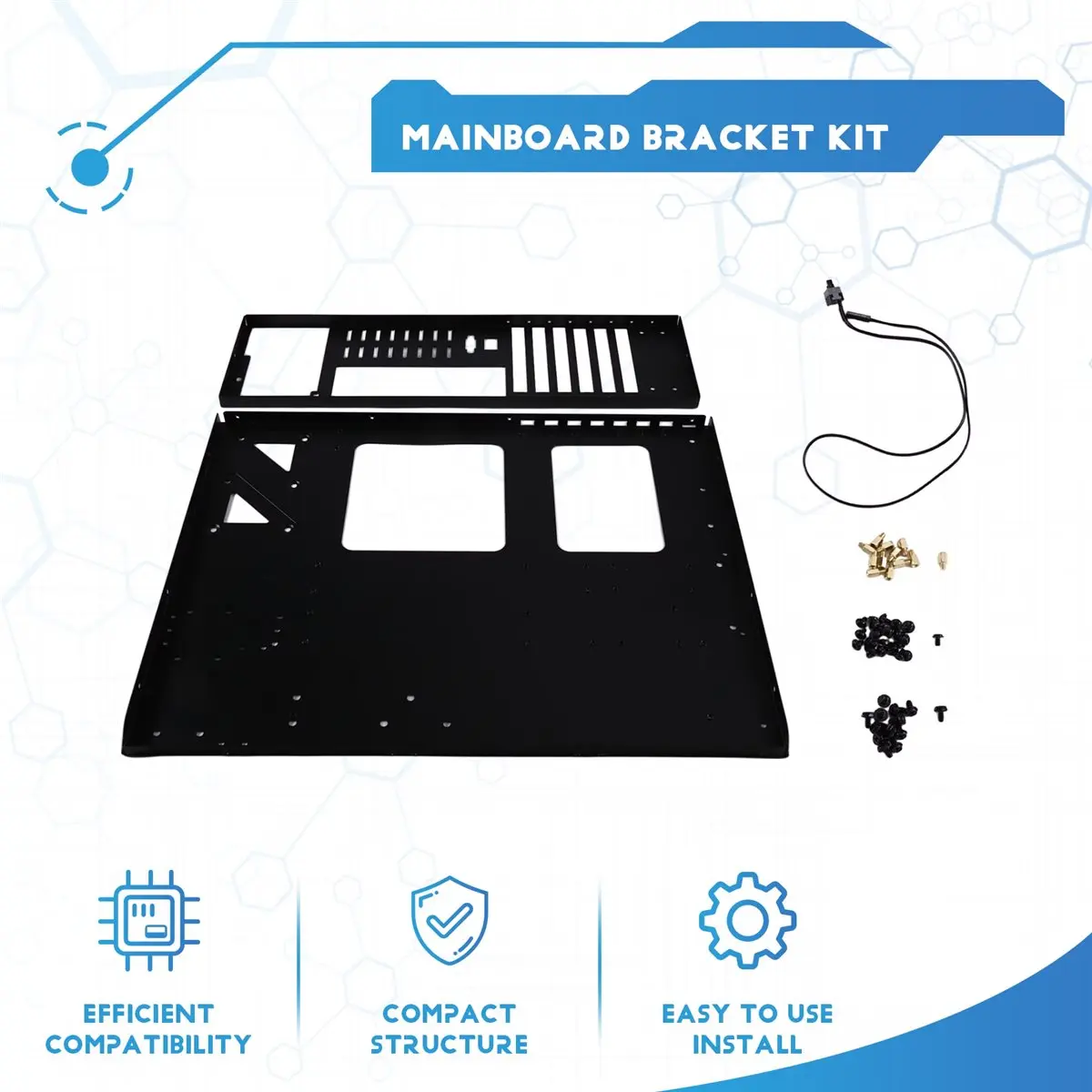 

New Electronics Mainboard Bracket E-ATX Dual-Socket Form Factor Open Studio Chassis Frames Holder Enhanced Heat Dissipation Stab