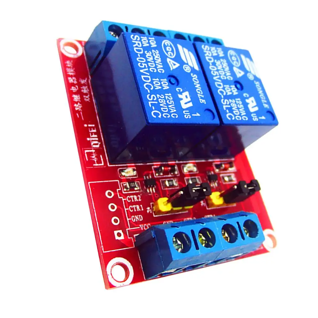 12V 2-Channel Relay Module H/L Level Trigger for Raspberry Pi