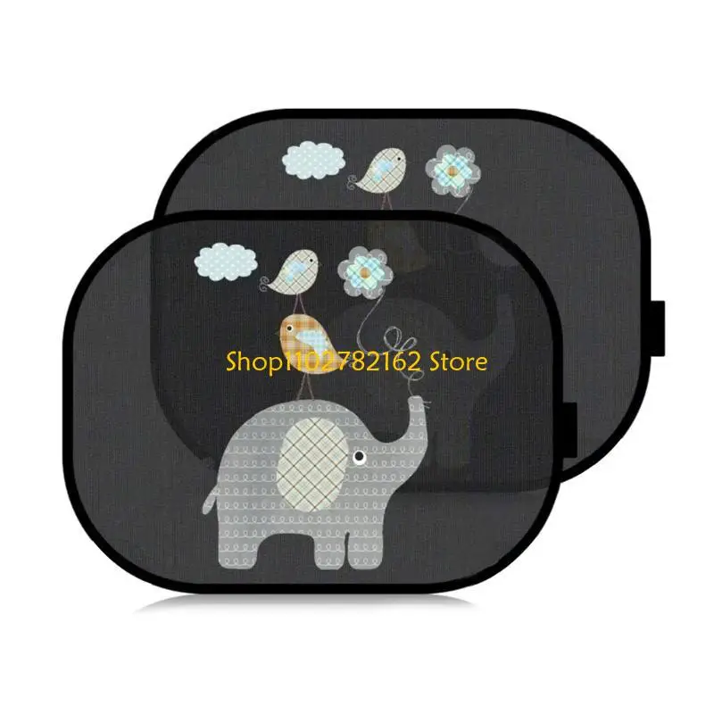 

547B Universal Car Sunshades Cover Curtain Cartoon Side Window Sunshades Cover Visors